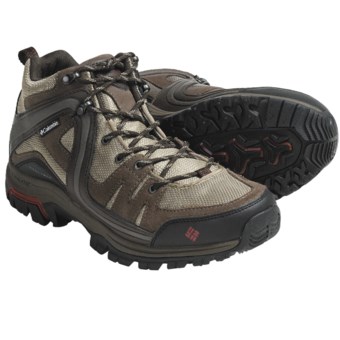 Columbia Sportswear Shastalavista Mid Hiking Shoes - Waterproof (For Men) in Tusk/Chili
