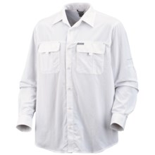 Columbia Sportswear Silver Ridge II Shirt - UPF 50, Long Sleeve (For Big Men) in White - Closeouts