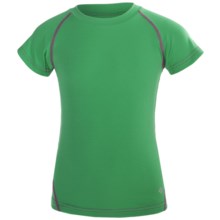 Columbia Sportswear Silver Ridge Mini Pique Tee - UPF 30, Short Sleeve (For Youth Girls) in Winter Green - Closeouts