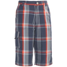 Columbia Sportswear Silver Ridge Novelty Shorts - UPF 25 (For Youth Boys) in Nocturnal Plaid - Closeouts