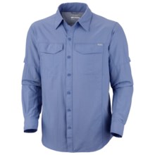 Columbia Sportswear Silver Ridge Shirt - UPF 50, Long Sleeve (For Big Men) in White Cap - Closeouts