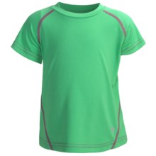 Columbia Sportswear Silver Ridge T-Shirt - UPF 30, Short Sleeve (For Little Girls) in Winter Green - Closeouts