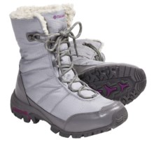 Columbia Sportswear Snolucky Omni-Heat® Winter Boots - Waterproof (For Women) in Varsity Grey/Raspberry - Closeouts