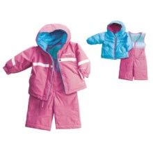 Columbia Sportswear Snow Brooklyn Overall Bib Set - Reversible (For Infant Girls) in Pink Phlox - Closeouts