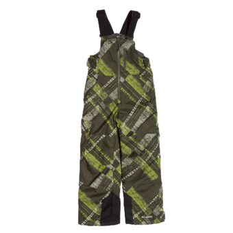 Columbia Sportswear Snow Check Bib Snow Pants - Insulated, Grow Cuffs (For Boys) in Tank Plaid
