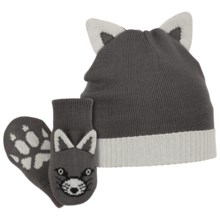Columbia Sportswear Snow Fox Beanie Hat and Mittens Set (For Kids) in Grill/Oyster - Closeouts