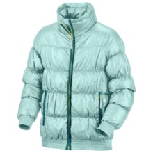 Columbia Sportswear Snow Puff Jacket - Insulated (For Little Girls) in Aqua Haze - Closeouts