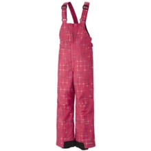 Columbia Sportswear Snow Slope Bib Overalls - Insulated (For Girls) in Afterglow Star Print - Closeouts