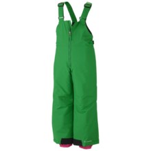 Columbia Sportswear Snow Slope Bib Overalls - Insulated (For Toddlers) in Fuse Green - Closeouts