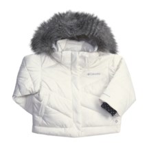 Columbia Sportswear Snow Trinity Down Bomber Jacket - Insulated (For Toddler Girls) in Sea Salt - Closeouts