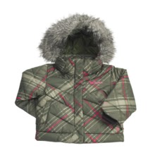 Columbia Sportswear Snow Trinity Down Bomber Jacket - Insulated (For Toddler Girls) in Surplus Green Print - Closeouts