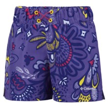 Columbia Sportswear Splash Seeker Boardshorts - UPF 30 (For Youth Girls) in Purple Arrow Paisley Print - Closeouts