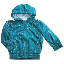 Columbia Sportswear Sprinkler Break Bomber Jacket (For Girls) in Mariner Water Drop Print - Closeouts