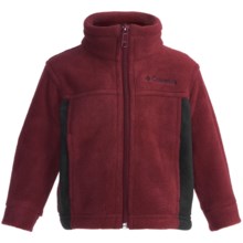 Columbia Sportswear Steens Mountain Fleece Jacket (For Infants) in Red Element/Black - Closeouts