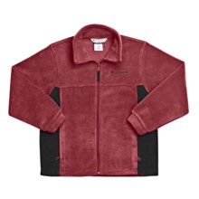 Columbia Sportswear Steens Mountain Jacket - Fleece (For Kids) in Red Element/Black - Closeouts