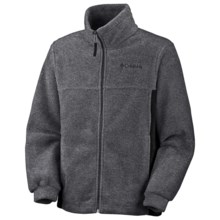 Columbia Sportswear Steens Mountain Jacket - Fleece (For Youth) in Charcoal Heather/Black - Closeouts