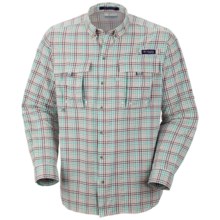 Columbia Sportswear Super Bahama Shirt - UPF 30, Long Sleeve (For Men) in Brownstone/Seersucker - Closeouts