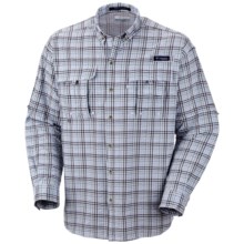 Columbia Sportswear Super Bahama Shirt - UPF 30, Long Sleeve (For Men) in Light Metal/Seersucker - Closeouts