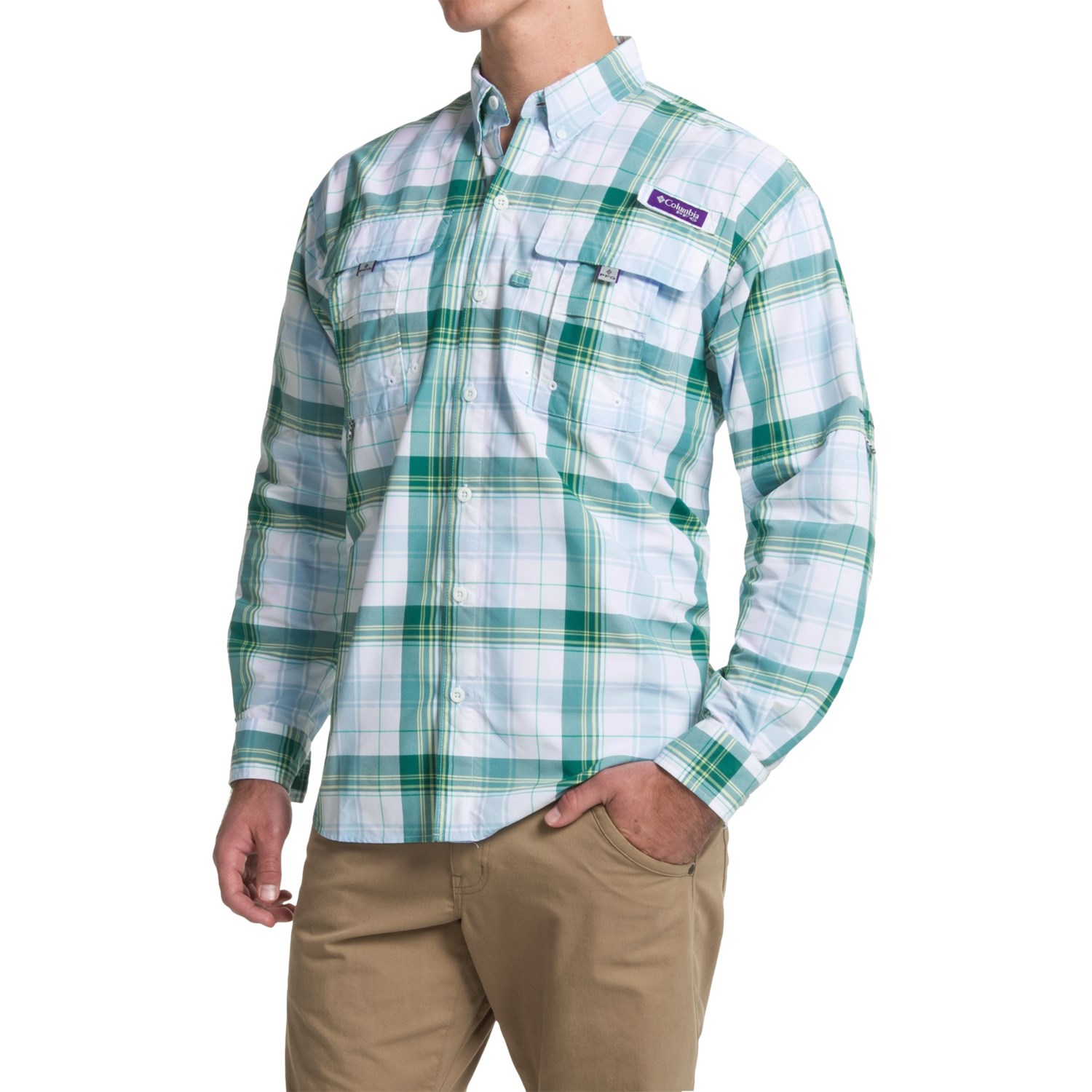 columbia men's super bahama long sleeve shirt