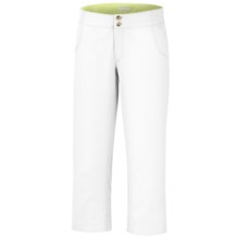 Columbia Sportswear Super Bonehead Capris - UPF 30, Peached Cotton Twill (For Women) in White/Neon Light - Closeouts