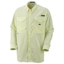 Columbia Sportswear Super Bonehead Classic Shirt - UPF 30, Long Sleeve (For Big and Tall Men) in Coolant/Gingham - Closeouts