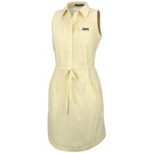 Columbia Sportswear Super Bonehead Dress - UPF 30, Cotton, Sleeveless (For Women) in Lemon Whip Gingham - Closeouts