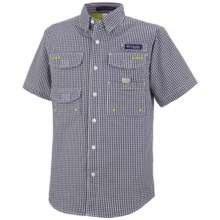 Columbia Sportswear Super Bonehead Shirt - UPF 30, Short Sleeve (For Little Boys) in Eclipse Blue - Closeouts