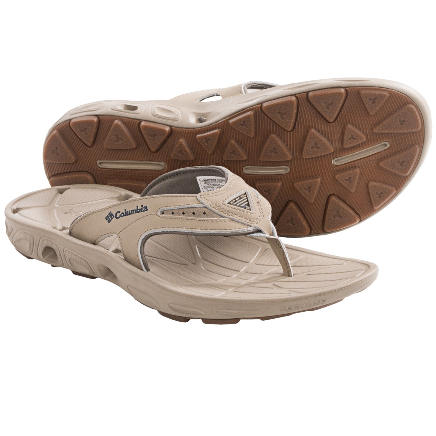 Columbia Sportswear Techsun Vent Flip Leather PFG Sandals (For Men) in ...