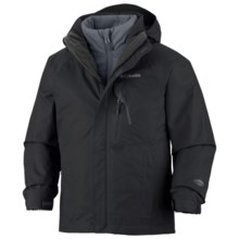 Columbia Sportswear Tonpaite Omni-Heat® Jacket - Waterproof, Insulated, 3-in-1 (For Youth) in Black - Closeouts