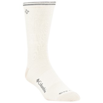 Columbia Sportswear Travel Socks - Merino Wool, Crew (For Men) in Sea Salt/Grout