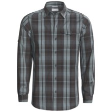 Columbia Sportswear Utilizer Plaid Shirt - Long Roll-Up Sleeve (For Men) in Black - Closeouts
