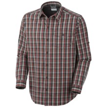 Columbia Sportswear Utilizer Plaid Shirt - Long Roll-Up Sleeve (For Men) in Bright Red - Closeouts