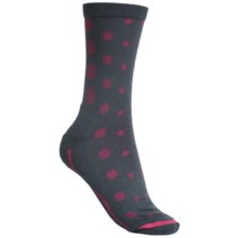 Columbia Sportswear Vented Commuter Socks - Merino Wool, Crew (For Women) in India Ink/Bright Rose - Closeouts