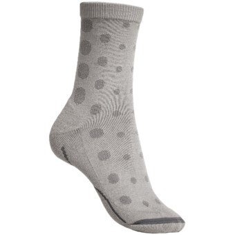 Columbia Sportswear Vented Commuter Socks - Merino Wool, Crew (For Women) in Oyster Charcoal