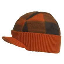 Columbia Sportswear Visor Beanie Hat (For Kids) in Flame Lumberjack Plaid - Closeouts