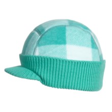 Columbia Sportswear Visor Beanie Hat (For Kids) in Reef Lumberjack Plaid - Closeouts