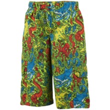 Columbia Sportswear Wake N Wave Boardshorts - UPF 30 (For Little Boys) in Wham Creature Print - Closeouts
