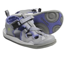 Columbia Sportswear Watu 3 Sport Sandals (For Youth) in Light Grey/Chartreuse - Closeouts
