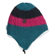Columbia Sportswear Wilderness Run Peruvian Beanie Hat - Wool (For Men and Women) in Light Turquoise/Bright Rose - Closeouts