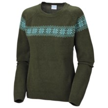 Columbia Sportswear Withrow II Sweater - Angora, Long Sleeve, Crew Neck (For Women) in Surplus Green - Closeouts