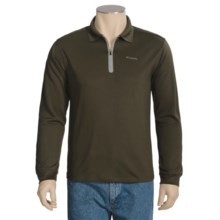 Columbia Sportswear Yeti Ridge Polo Shirt - UPF 15, Zip Neck, Long Sleeve (For Men) in Breen - Closeouts