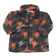 Columbia Sportswear Zing Fleece Jacket (For Infant Boys) in Flame Houndstooth Print - Closeouts
