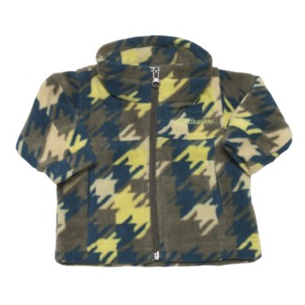 Columbia Sportswear Zing Fleece Jacket (For Infant Boys) in Tank Houndstooth Print