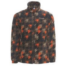 Columbia Sportswear Zing Jacket - Fleece (For Youth Boys) in Flame Houndstooth Print - Closeouts