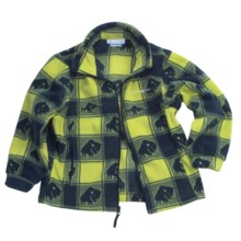Columbia Sportswear Zing Jacket - Fleece (For Youth Boys) in Leapfrog Buffalo Print - Closeouts