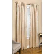 Commonwealth Home Fashions Bellary Curtains - 63", Faux Silk, Back Tab or Pole Top, Lined in Natural - Closeouts