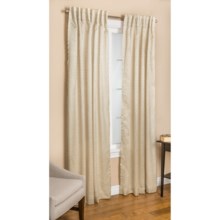 Commonwealth Home Fashions Bellary Curtains - 84", Faux Silk, Back Tab or Pole Top, Lined in Ivory - Closeouts