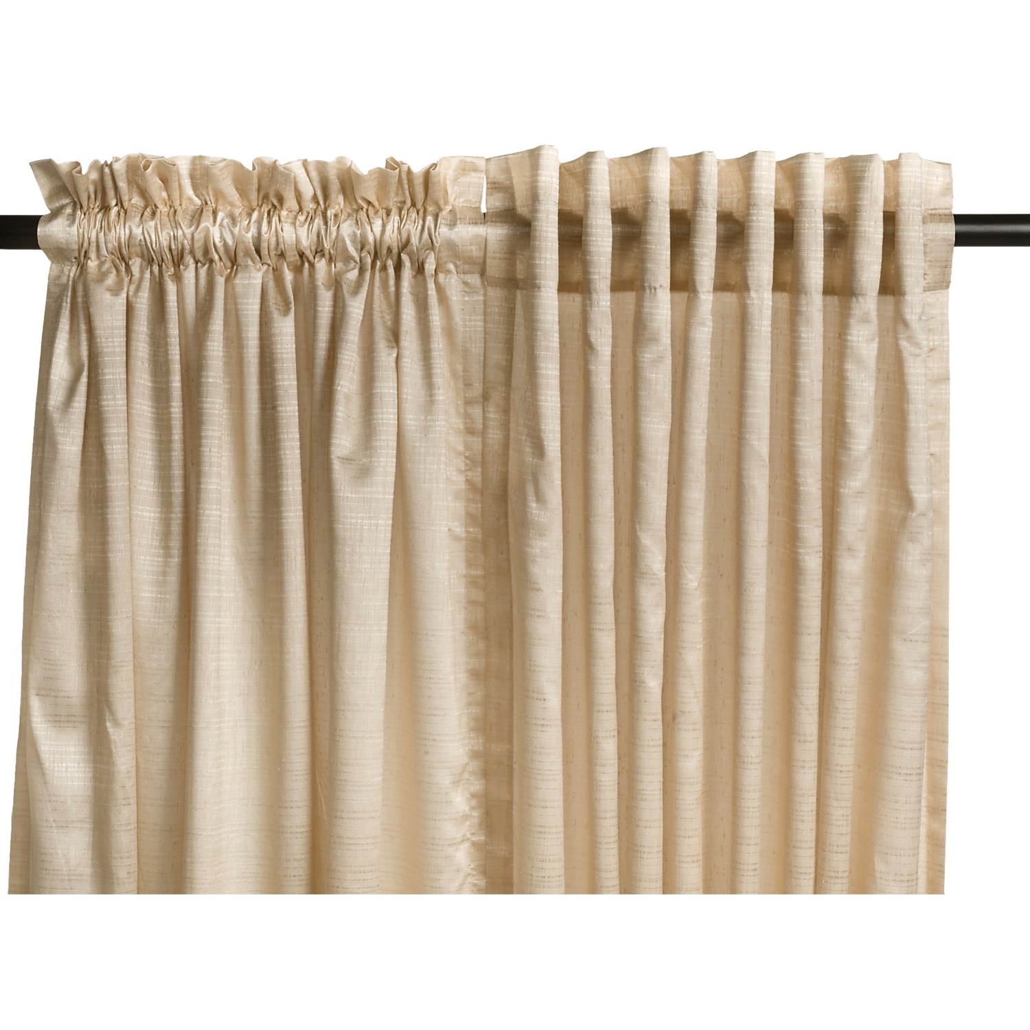 White Lined Curtains