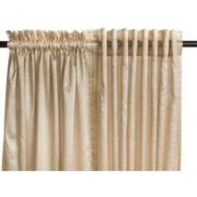 Commonwealth Home Fashions Bellary Curtains - 95", Faux Silk, Back Tab or Pole Top, Lined in Natural - Closeouts