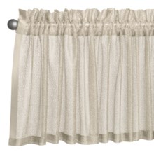 Commonwealth Home Fashions Crescendo Valance - 56x16", Pole-Top in Brown Rice - Overstock